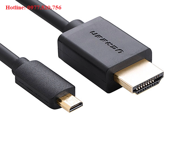 Cáp chuyển đổi Micro HDMI to HDMI dài 3m ugreen 30104